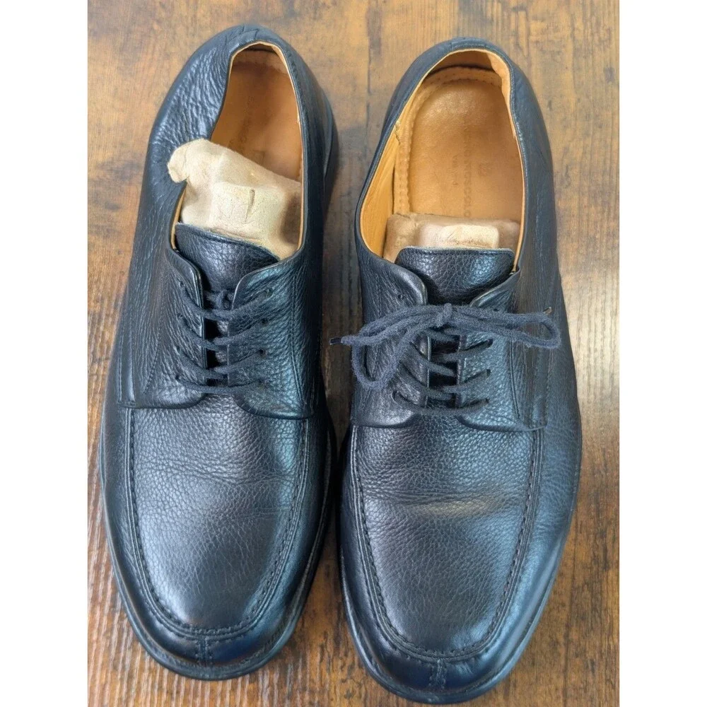 Sandro Moscoloni Vineyard Men Oxford Dress Shoes Black Leather Size 10.5 EUC